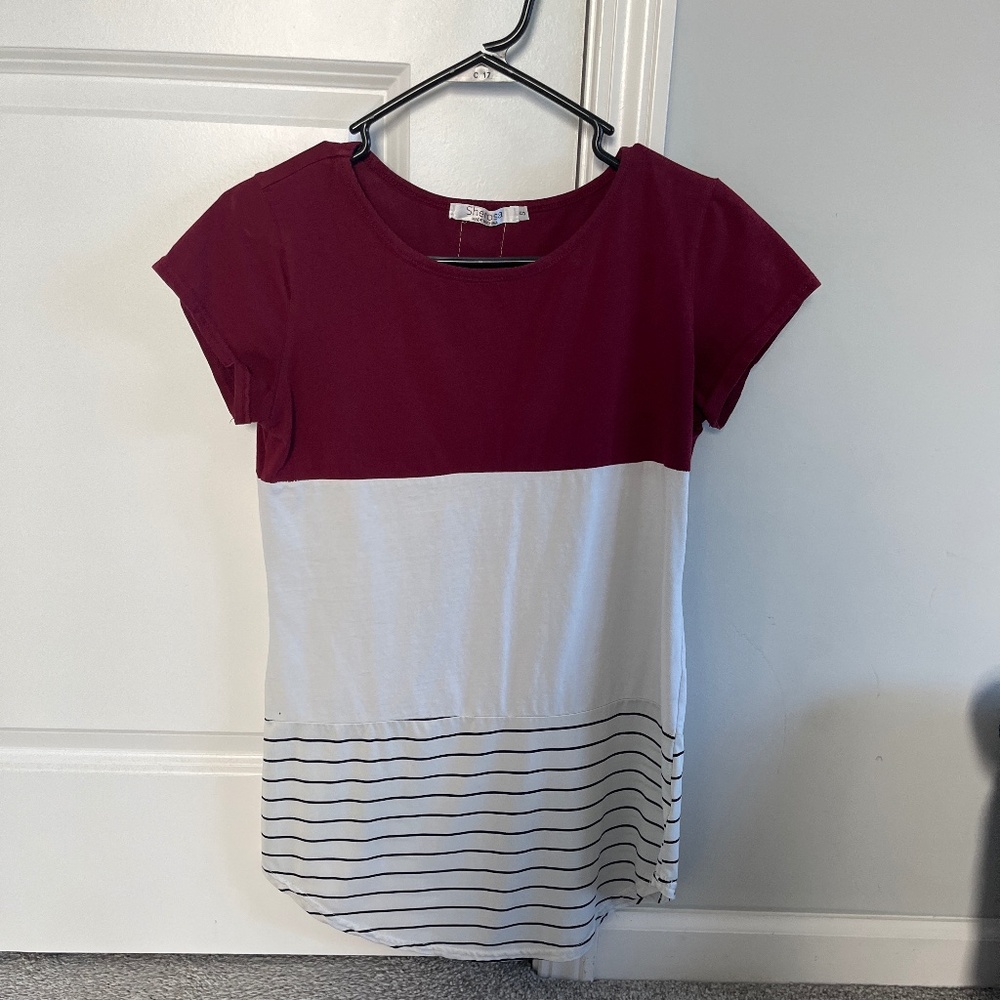 3 tier- tunic top for women with lace in back